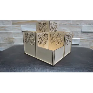 Деревянный настольный органайзер ручной работы: авторская резьба и уют на вашем столе